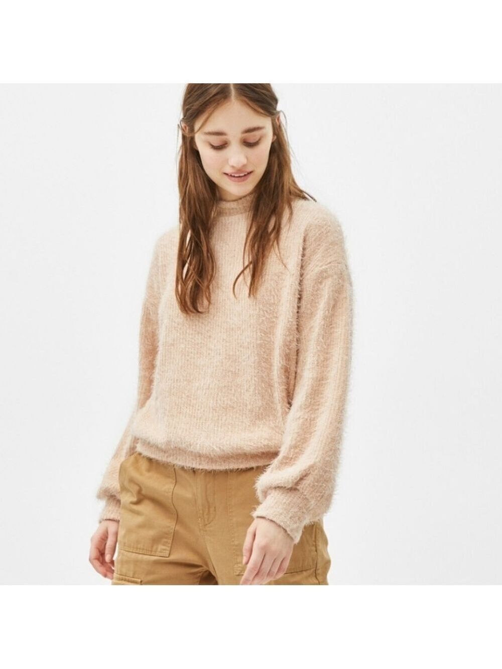 Bershka Furry Chenille Sweater, Size XS